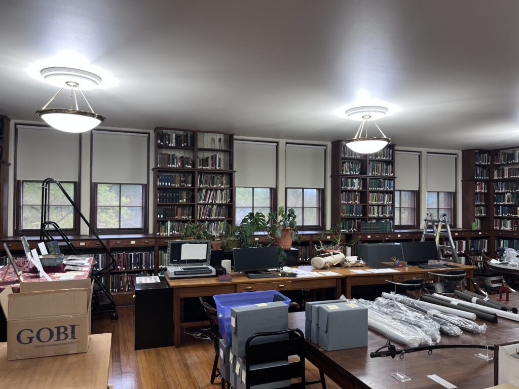 arnold arboretom roller shade installation after
